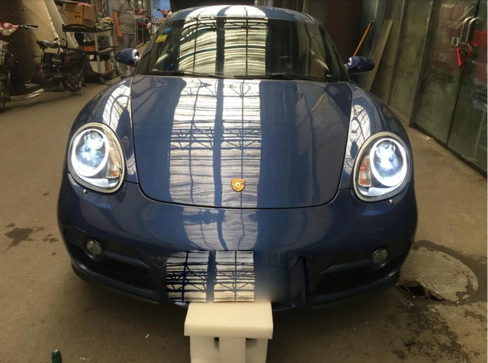 2004~ 2008 автомобиля bupmer головного света для Porsche Cayman фар 987 Boxster автомобильные аксессуары светодиодный HID ксенон, противотуманная для доллар Каймановых налобный фонарь