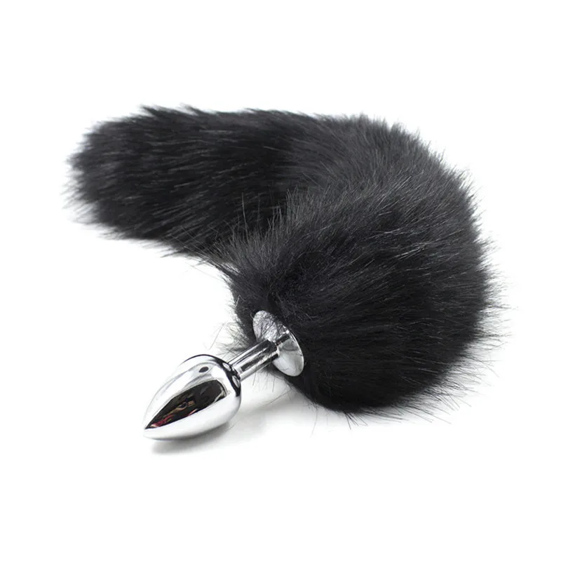 New Sexy Toys Metal Fake Fur Fox/Dog Tail Anal Plug Butt BDSM Flirt Anus for Women Adult Games Product Couples |