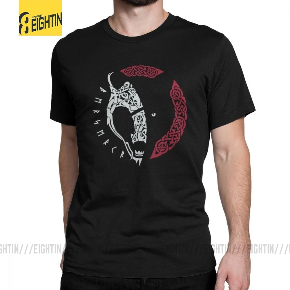 Футболка Viking Berserkr Valhalla Повседневная футболка мужская одежда с короткими