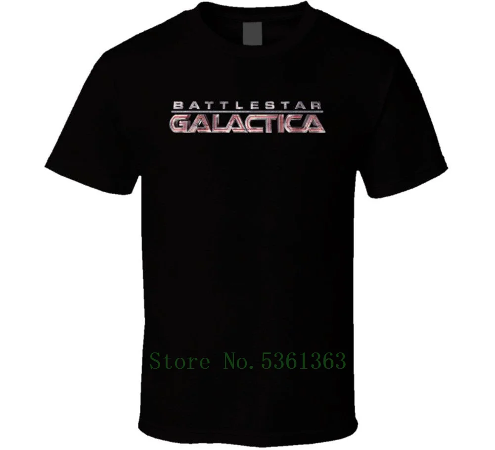 Battlestar Galactica логотип сериал футболка крутая Бесплатная доставка pride Футболка