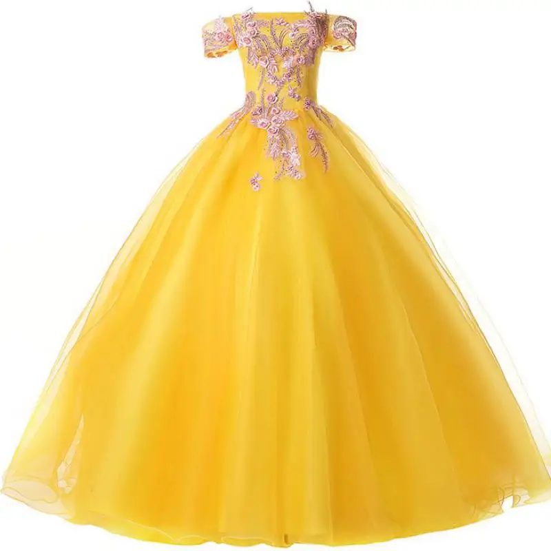 Quinceanera золотые вечерние платья с открытыми плечами роскошное бальное платье