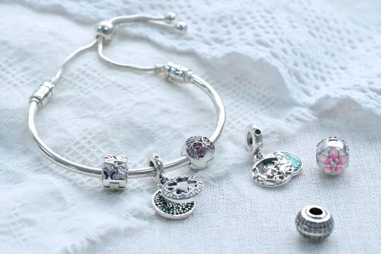 Новое поступление 100% бусин подвески с блестящей ПАВЕ фианиты подходят для