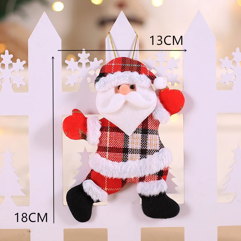 Christmas Home Decor Hanging Ornaments Santa Dolls Christmas Tree Decorations New Year Hangings Decorations Enfeites De Natal