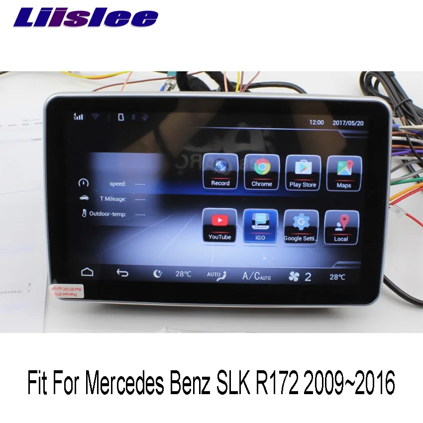 Liislee 10 25 &quotAndroid для Mercedes Benz SLK R172 2009 ~ 2016 сенсорный экран gps навигация радио стерео