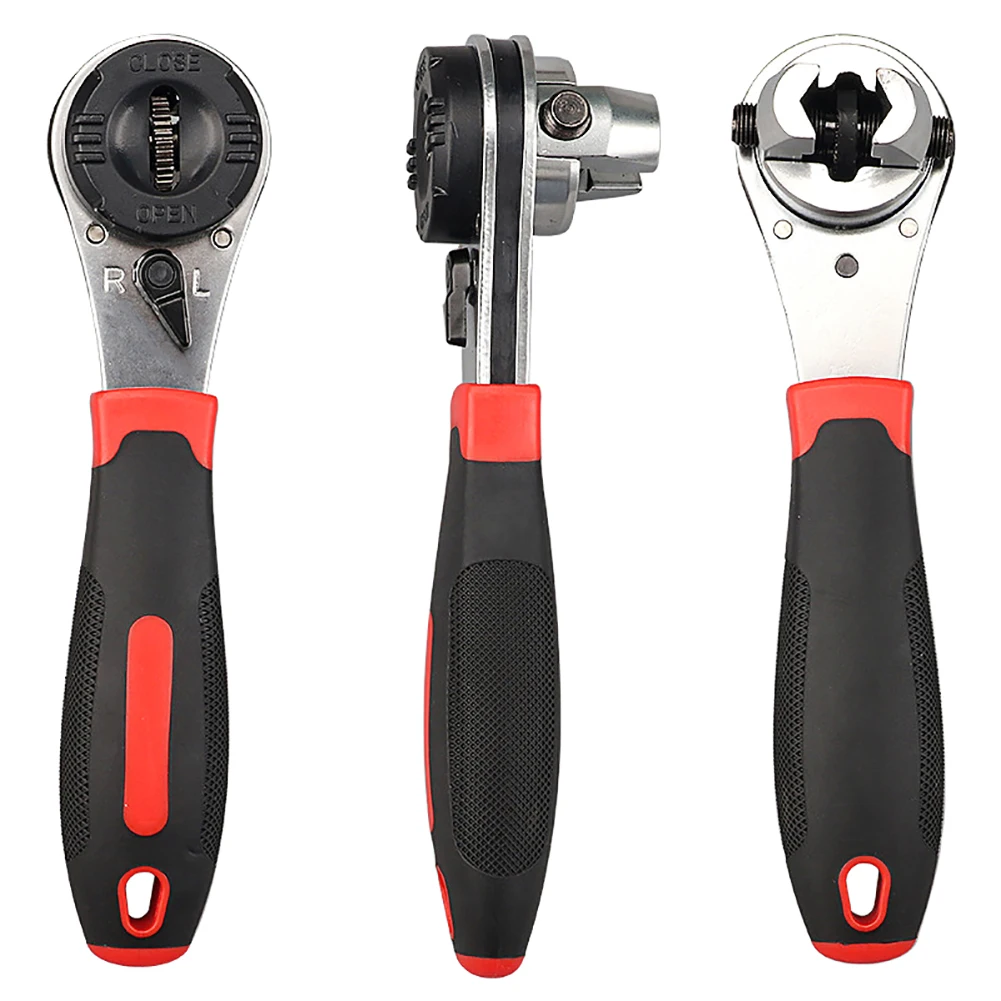 Гаечный ключ многофункциональный Регулируемый универсальный с храповым