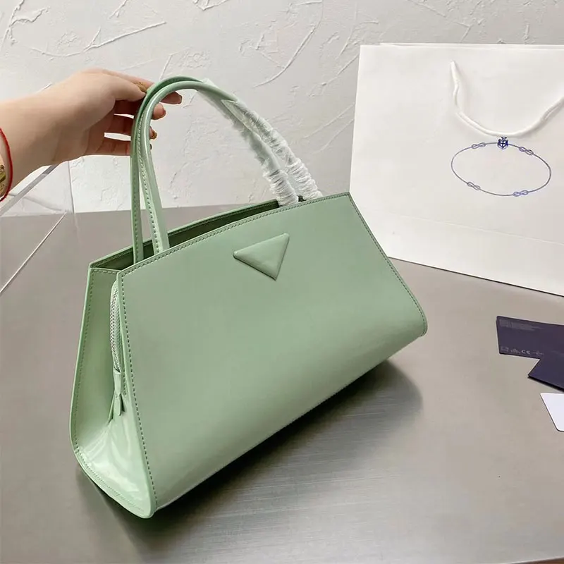 Новинка 2021 роскошные сумки блестящие для покупок из лакированной кожи в стиле