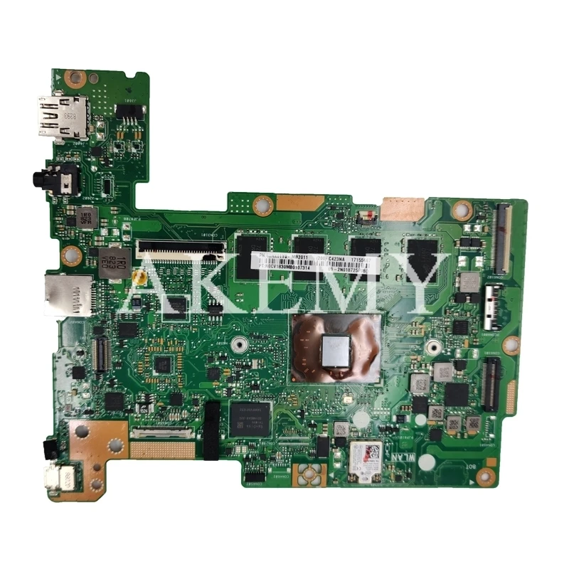 C423NA материнская плата N4200 CPU 4 Гб RAM 64 SSD для ASUS Chromebook C423N C423 C223NA ноутбука | Компьютеры