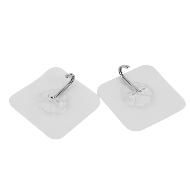 Настенные крючки на присоске прозрачная вешалка с 4 прочными присосками для