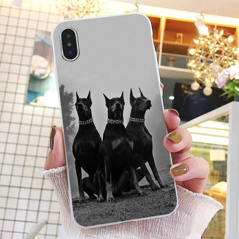 Чехол Doberman для телефона с изображением собаки iphone 13 Pro Max 12 mini 12Pro SE2 11 11Pro XS MAX XR 7 8 Plus