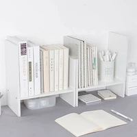 wooden desktop bookshelf desk organizer abjustable book magazine stand shelf rack bookcase students stationery storage holder