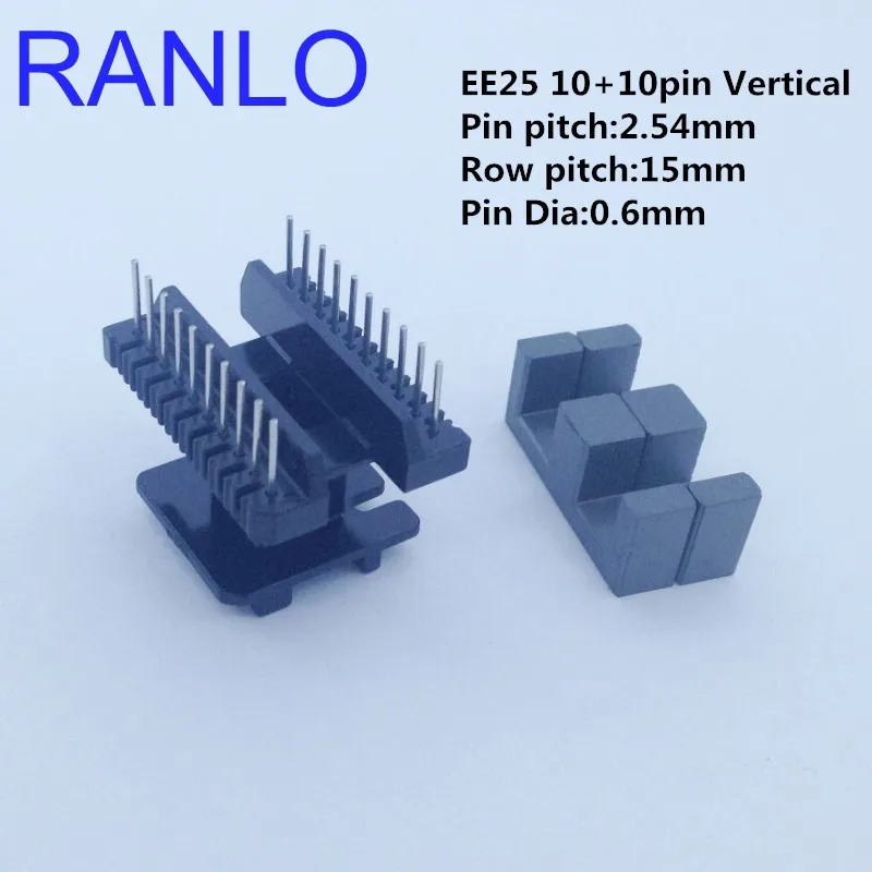10 компл./лот EE25 EI25 + 10pin вертикальный неизолированный трансформатор Шпульный