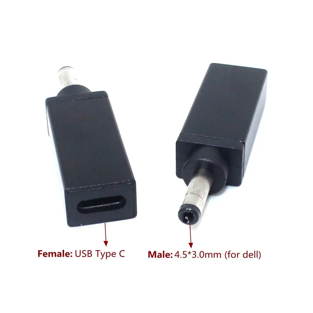 Адаптер питания постоянного тока с разъемом 4 5x3 0 мм штекер на USB Тип C гнездо