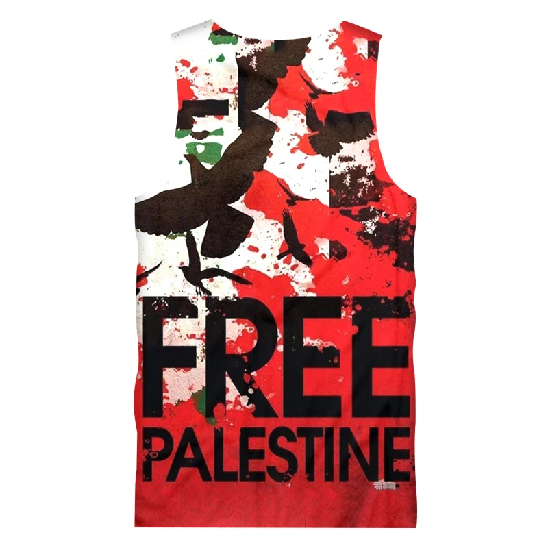 CJLM бесплатная палестинский флаг мужской жилет модное нарядное платье без