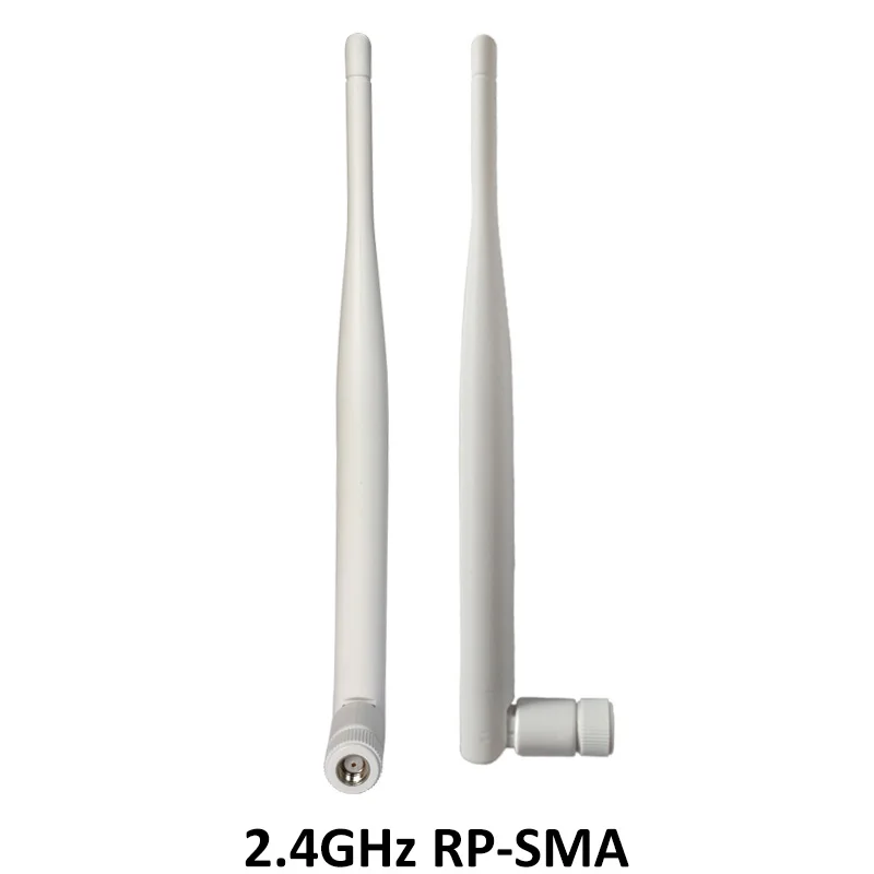 5 шт. 2 4 ГГц WiFi антенна 5dBi RP SMA разъем Wi Fi роутер + 21 см Мужской кабель|Антенны для
