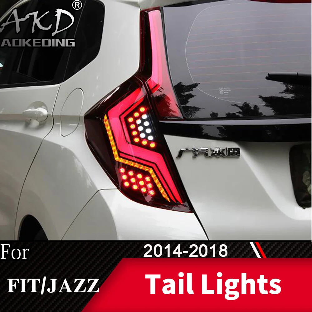 Задняя фара для автомобиля подходит GK5 2014 2018 Honda Jazz светодиодные задние фары