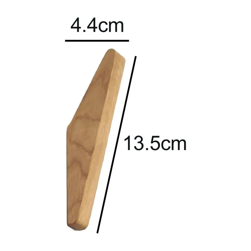 

4Pcs Clothes Hanger Wooden Storage Holder Triangle Bedroom Door Wall-Mounting Hook for Hang Coat Room Door Hat