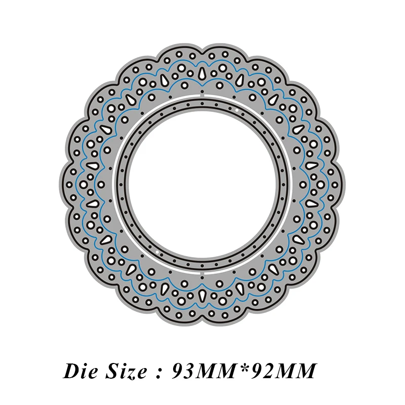 ługa koronkowa ramka wykrojniki do metalu dla majsterkowiczów album scrapbookingu papierowa dekoracja kartek rzemiosło tłoczenie 2021 nowe