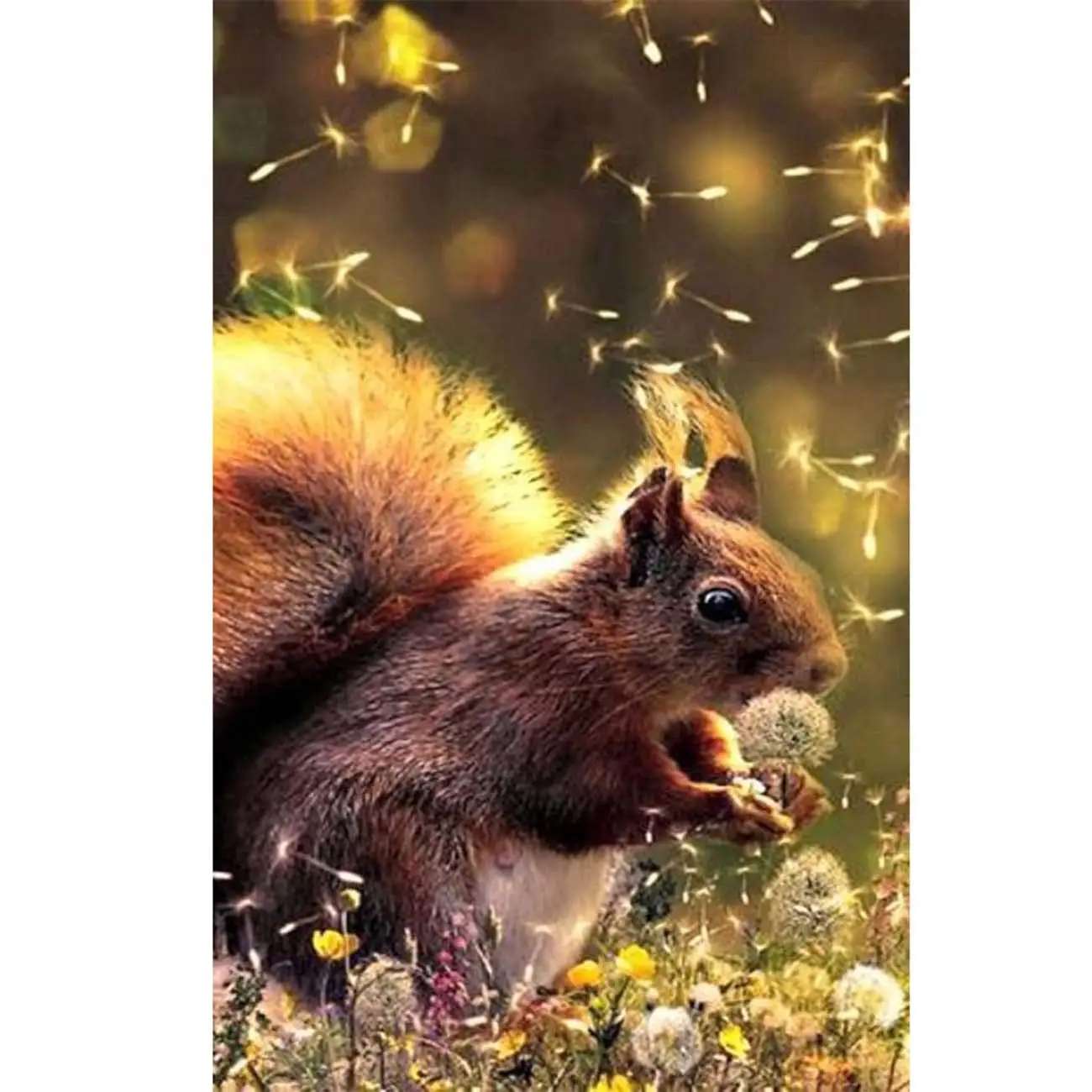 Алмазная 5d-краска для рисования белки одуванчика полный набор сверления по