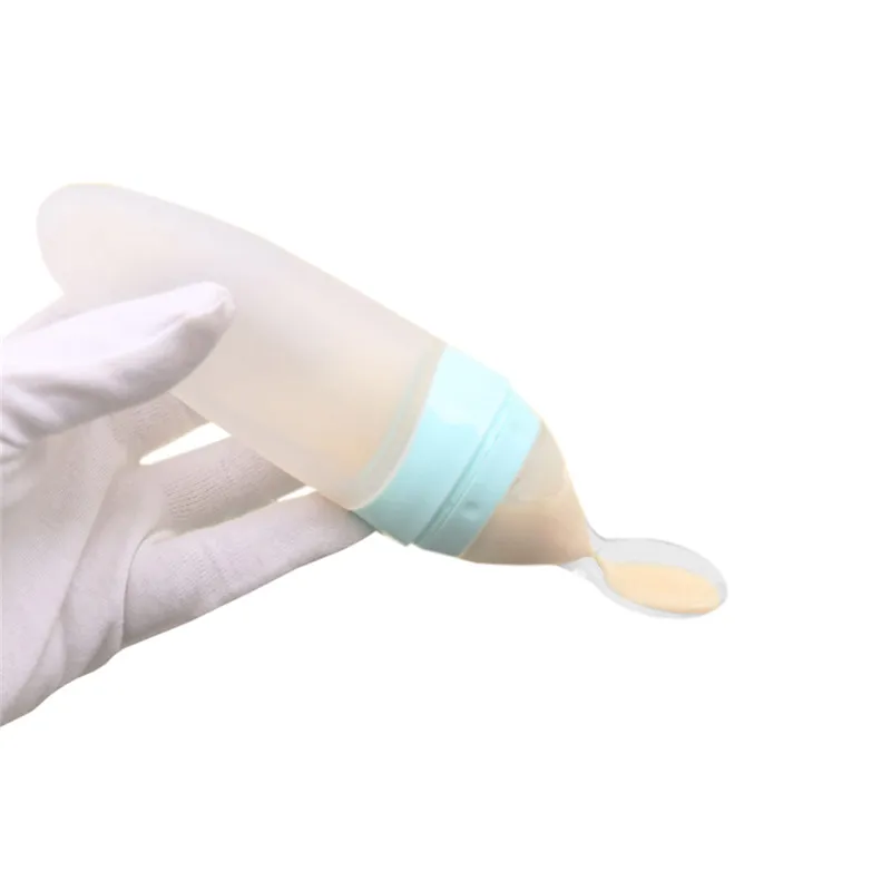 

Silicone Rice Paste Bottle Feeding Soft Head Food Baby Baby Food Supplement Spoon Bottle Liquid Squeezed Baby Supplies