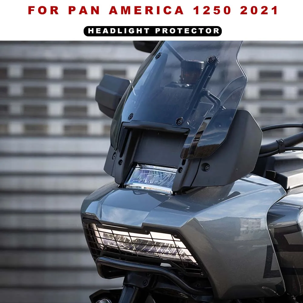 

FOR PAN AMERICA 1250 PA1250 PANAMERICA1250 2021 Motorcycle Aluminium Headlight Protector Grille Guard Cover Protection Grill