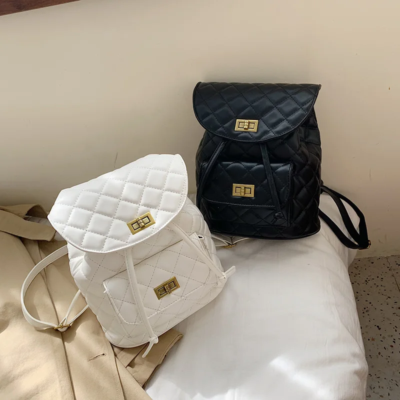 DORANMI кожаный мини-рюкзак в клетку с бриллиантами женские рюкзаки 2019 роскошный