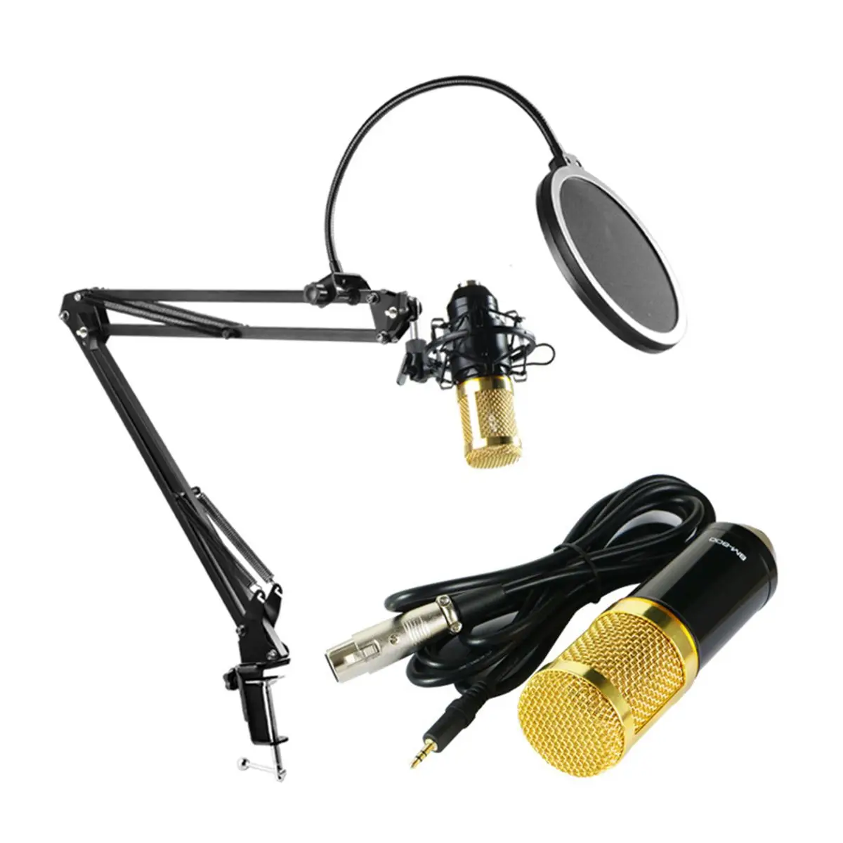 

Bm 800 Microphone Studio Recording Kits Bm800 Condenser Microphone for Computer Phantom Power Bm-800 Karaoke mic Sound Card