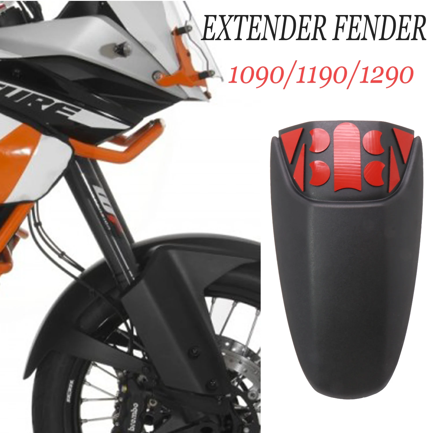 

Motorcycle Front Fender Mudguards Extender Fairing Cowl 2013-2020 For 1290 Super Adventure R / For 1090 1190 Adventure R