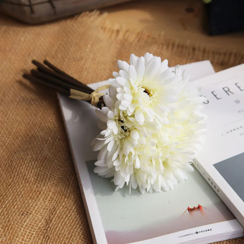 10CM 7pcs handmade gerbera fashion home garden bride DIY wedding banquet decoration Home fake flower | Дом и сад