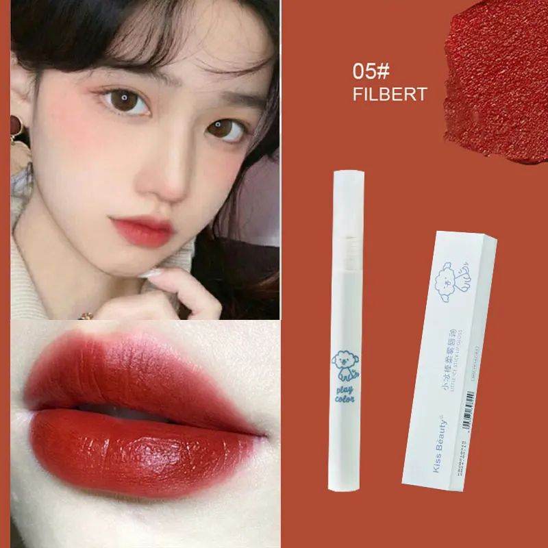 

6 Colors Velvet Matte Waterproof Non-stick Cup Long Lasting Color Lip Glaze Lipstick Lip Makeup Lip Gloss TSLM1