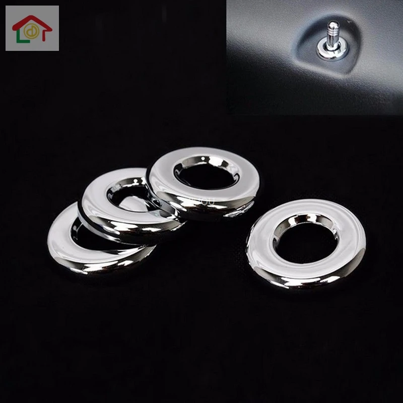 

4 шт., хромированные накладки на дверной замок автомобиля из АБС-углеродного волокна для Jeep Grand Cherokee 2010-2015 2016 2017 2018