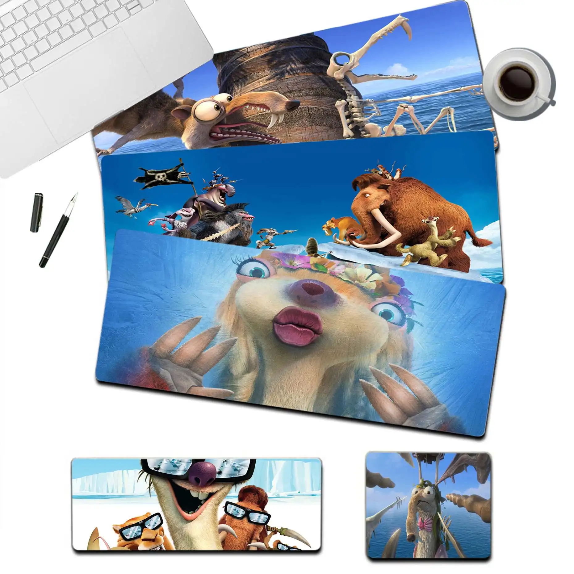 

Игровой мягкий коврик для мыши Disney Ice Age под заказ, Офисная мышь, размер для клавиатуры, коврик для мыши, подарок для парня