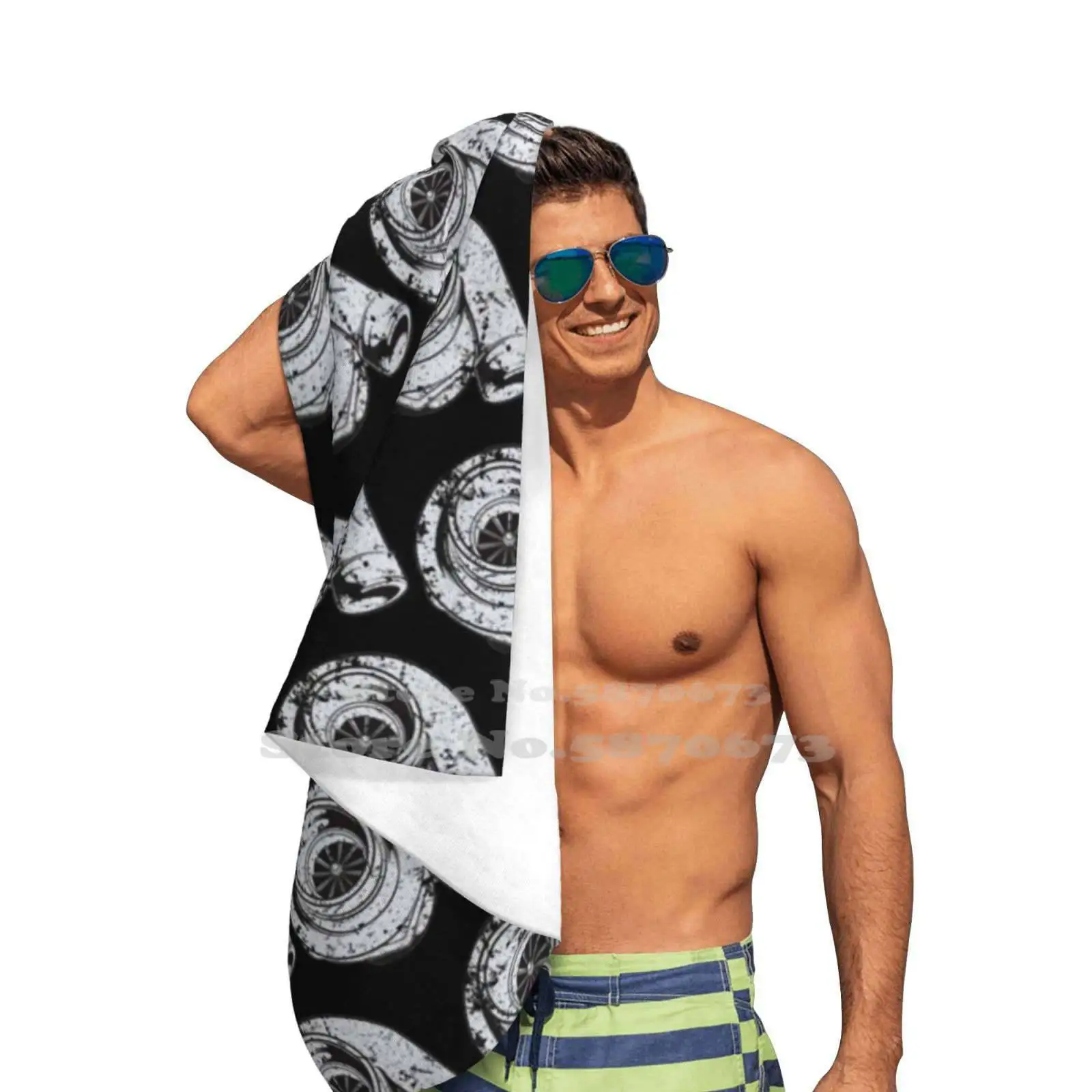 Турбо-полотенца для ванной плавания школы путешествий турбо Jdm автомобильный