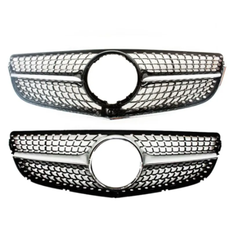 

Car Front Grille Black Silver Racing Bumper Facelift Grill For Mercedes Benz W207 E-Coupe 2014 2015 2016 Diamond Style