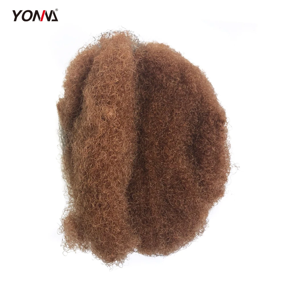 YONNA плотные афро кудрявые объемные 100% человеческие волосы для дредов скрученные