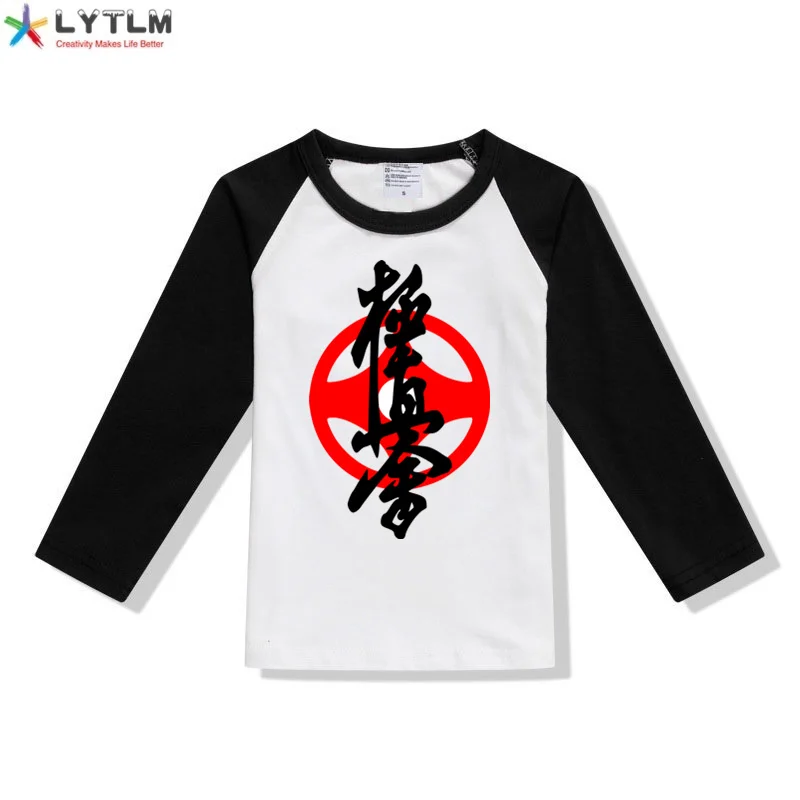 

LYTLM Kyokushin-Karate T Shirts for Kids Boys Long Sleeve Girls Tops Size 10 12 Boys Tshirts Size 14 Teenage Tee Shirt Enfant