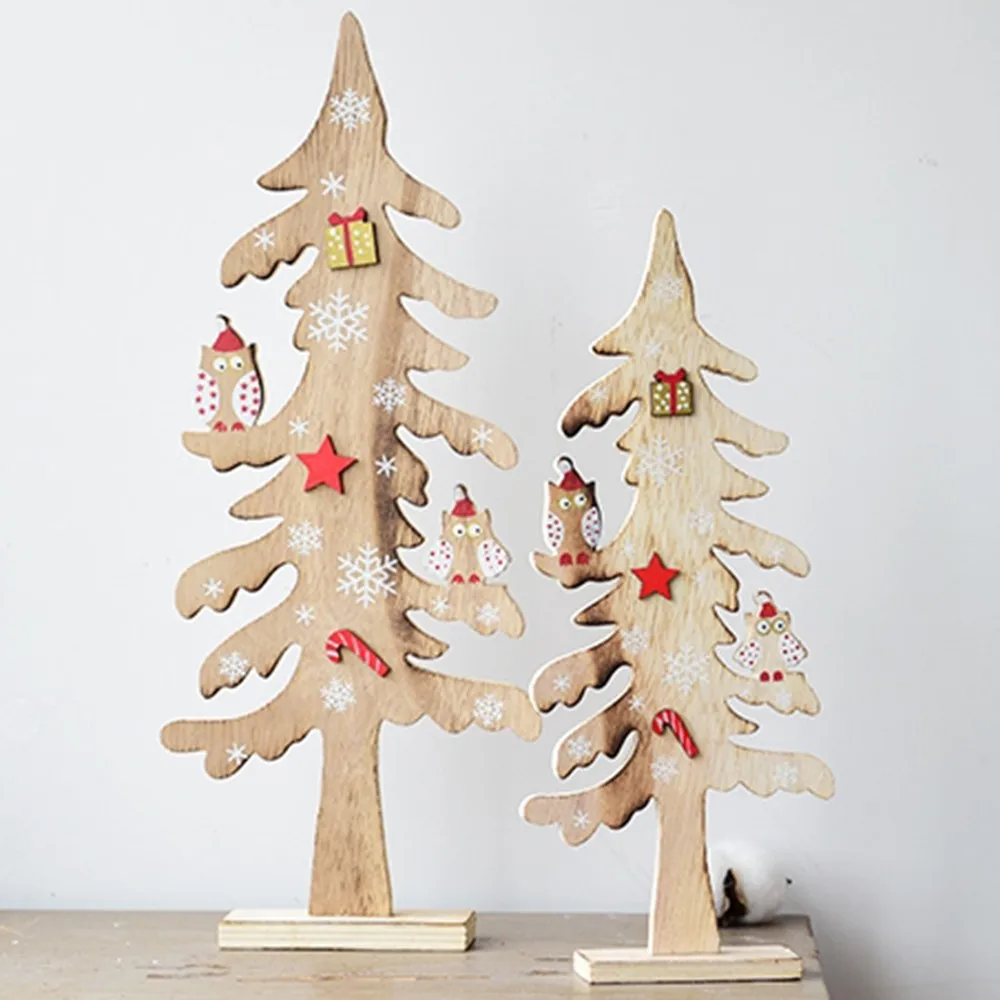 Креативные украшения пентагама Висячие висячие деревянные Рождественские елки