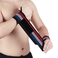 1pcs wrist support gym weight lifting training fitness gloves bar grip barbell straps elastic bandage wraps hand protection