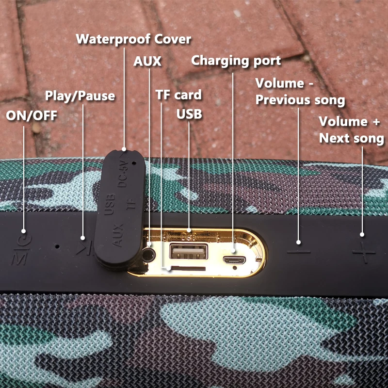 Уличный динамик высокой мощности 50 Вт беспроводная bluetooth-колонка Портативная