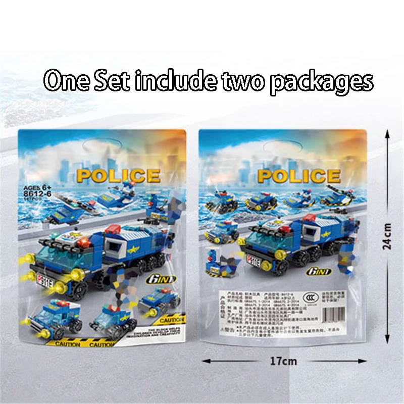 294 PCS City SWAT Police Truck Building Blocks Set Policemen figures Bricks Mini Block Educational Toys For Children | Игрушки и хобби