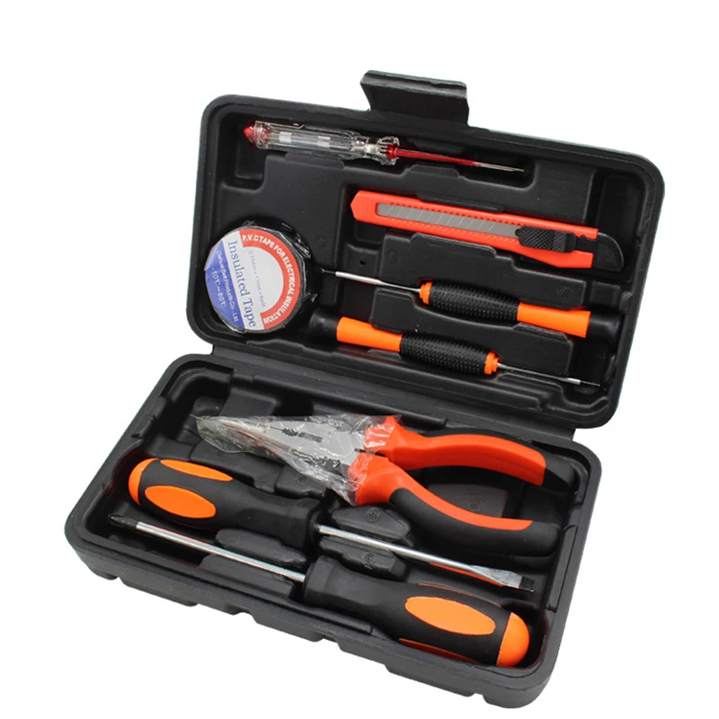 

Household Hardware Tool Set 9PCS Pliers Screwdriver Multi-function Hand Tool Electrician Repair Tool Test Pencil