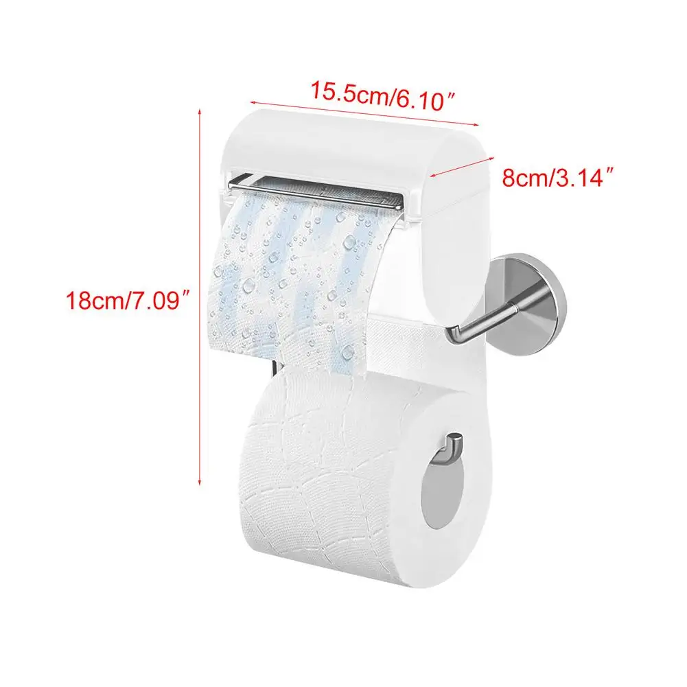 

Wall Mount Toilet Paper Towel Rack Bathroom Punch-free Roll Paper Holder Suitable For Home Hotels Bathroom Accessories