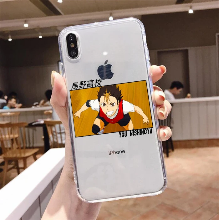 

Japan Anime Volleyball Boy Haikyuu Phone Case For iPhone 12 11 Pro XS MAX 7 XR X 8 6 Plus Soft Clear Cover Fundas