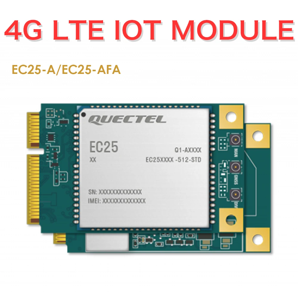 EC25-A/EC25AFA-512-STD/EC25AFA-MINIPCIE 4G LTE Industrial Modem for North America FDD-LTE B2/B4/B12 WCDMA B2/B4/B8