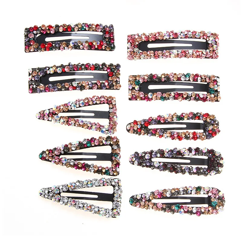 Популярные Стразы Заколки для волос отдыха в ночном клубе виде геометрических