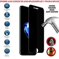 vitre ecran protection verre tremp anti espion for iphone 12 11 pro x xr se 8 7 se