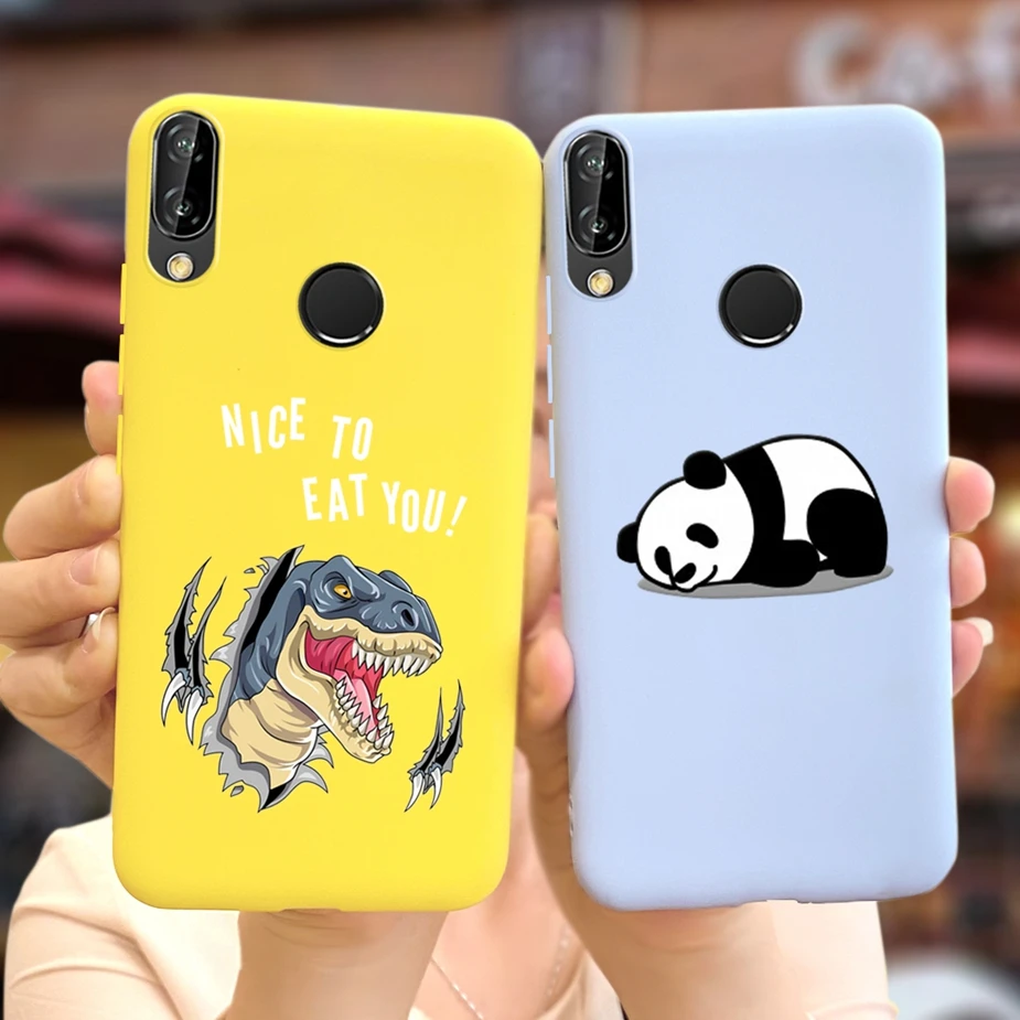Чехол для Huawei P20 Lite Nova3E милые мягкие тонкие чехлы телефонов с рисунком конфет Nova 3E