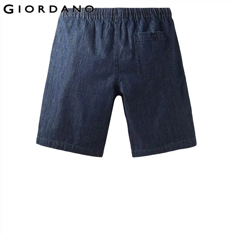 Giordano Men Shorts Elastic Waistband Thin Short Jeans Men Multi Pocket Soild Casual Pantalones Cortos Hombre 01100342