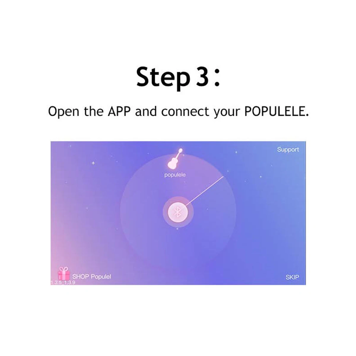 Populele U1 23 дюймов 4 струны Смарт мини-гитара приложение Управление светодиодный Светодиодный укулеле концертный сопрано Акустическая Электрогитара набор укулеле