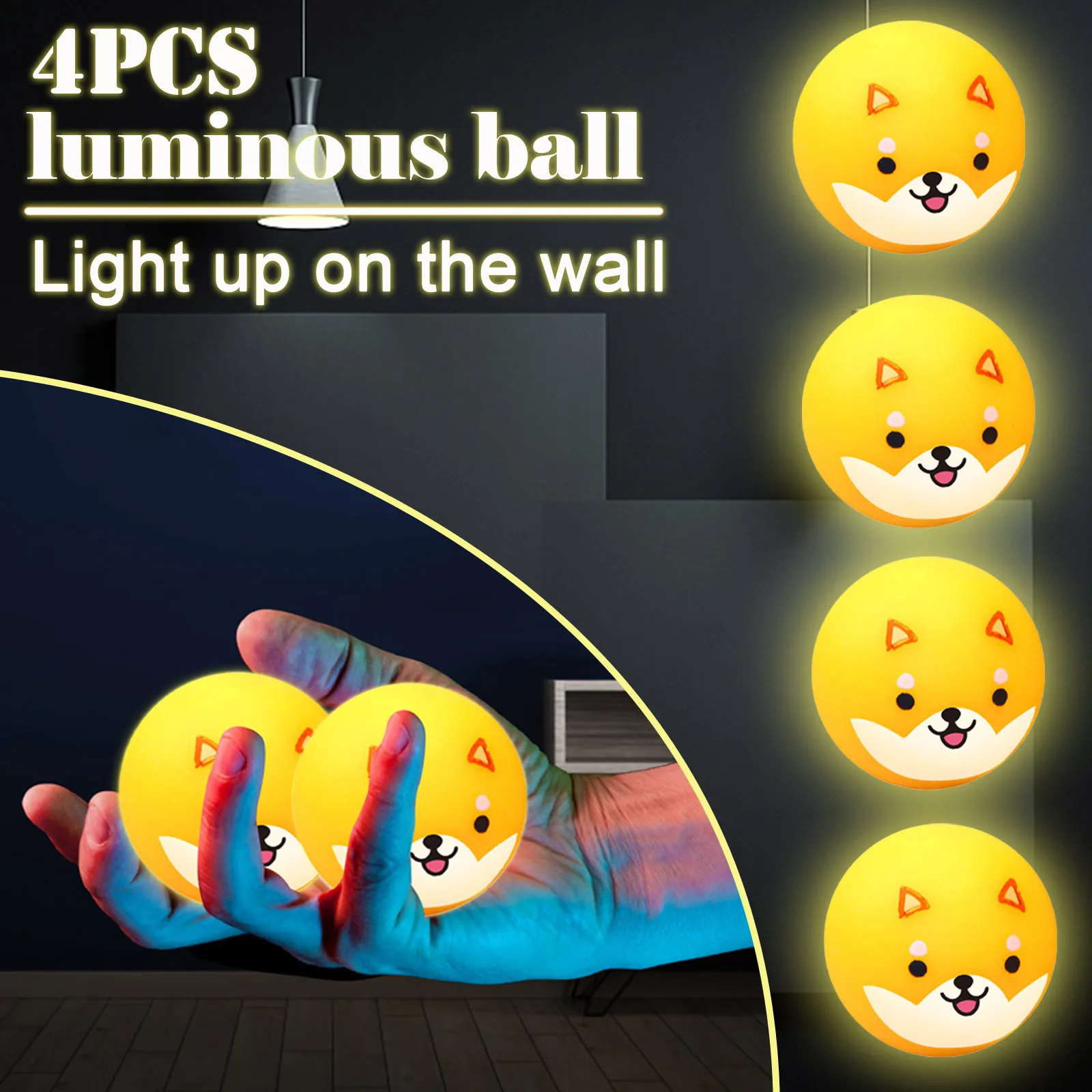 Креативная красочная декомпрессионная игрушка флуоресцентный липкий настенный