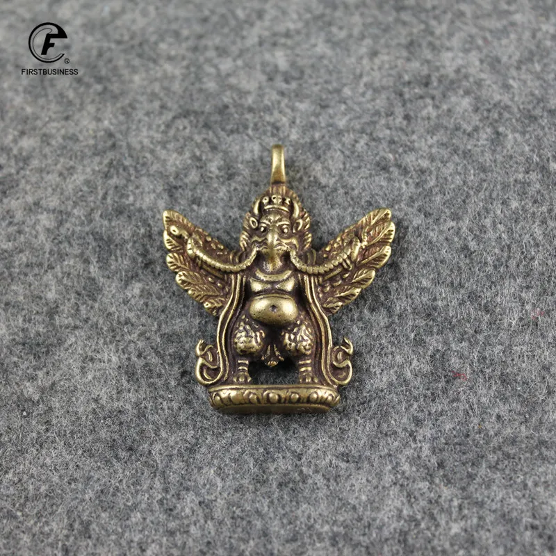 Латунная голова птицы человеческое тело Gargaro Vajra Dapeng птица с золотыми крыльями